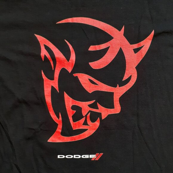 Dodge Demon Logo - New Large Black T-Shirt - Picture 2 of 4